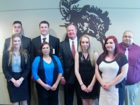 students who met pres. bush