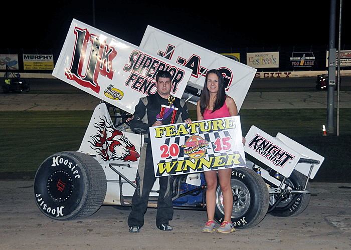 Tyler Knight Win DCRP Sprint Cars 061315