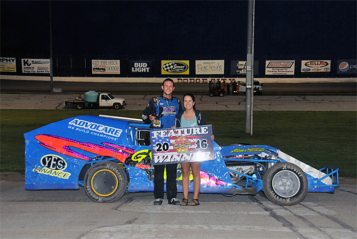 Brendon Gemmill DCRP Win IMCA Modifieds 062516