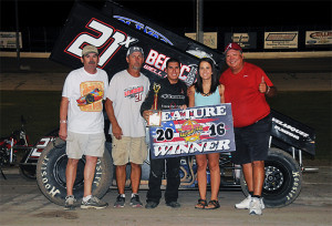 Taylor Velasquez Win DCRP Sprint Cars 072316