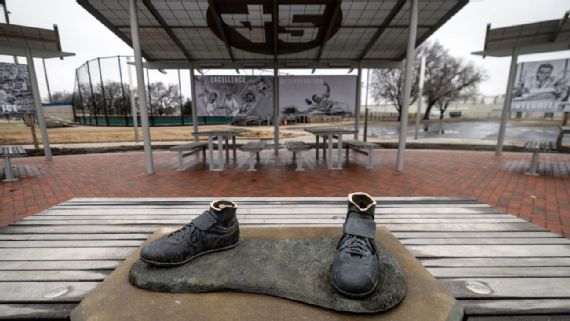 Burned remnants of prized Jackie Robinson statue found after theft from public park in Kansas