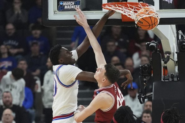 NCAA Arkansas Kansas Basketball