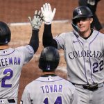 Moniak has 3 hits, McCarthy gets unassisted double play from LF as Rockies beat Pirates 10-4